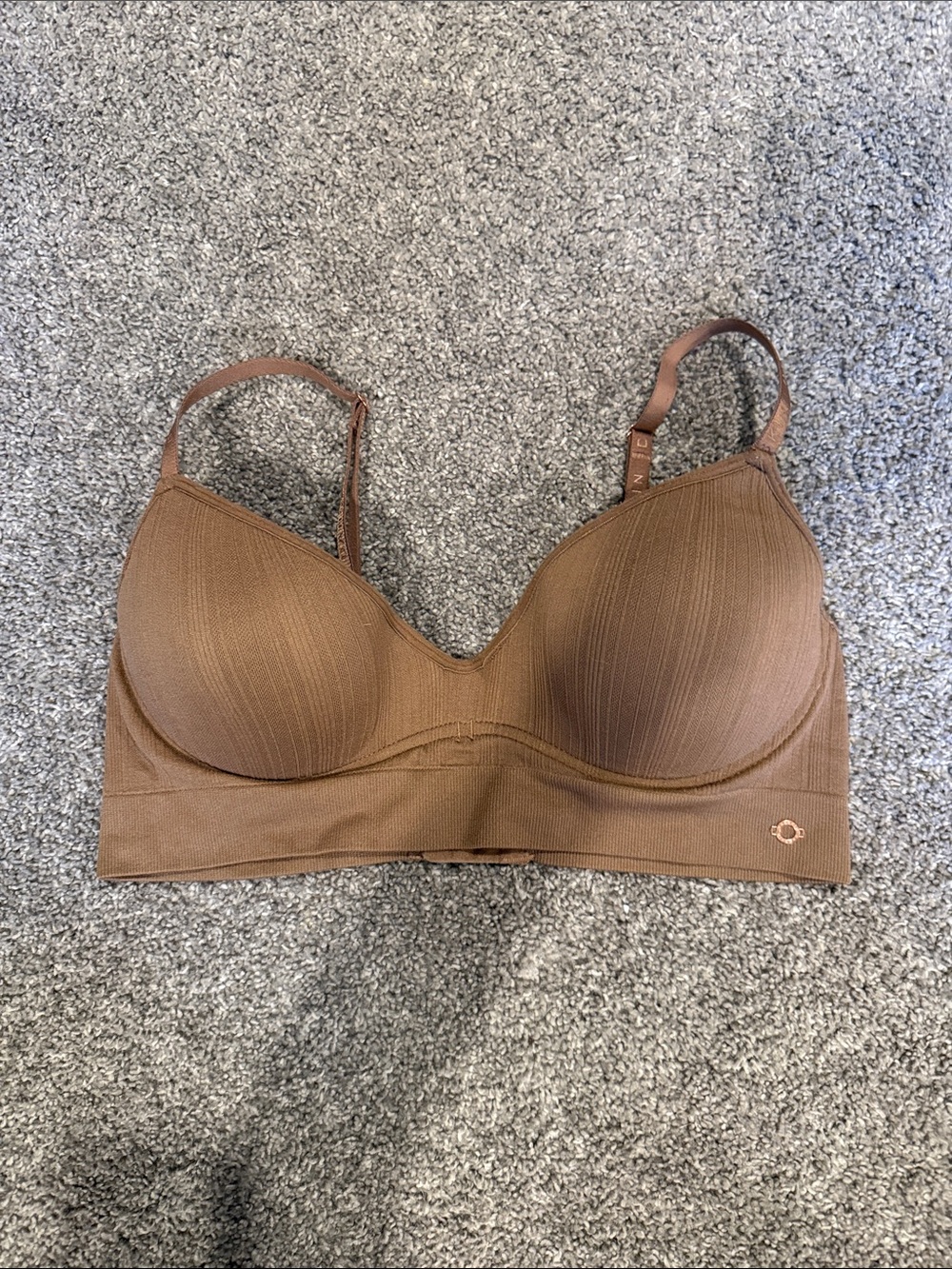 Danskin Lightly Padded Wireless Bra - Brown